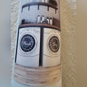 Urban house design washer & dryer adhesive sticker set
